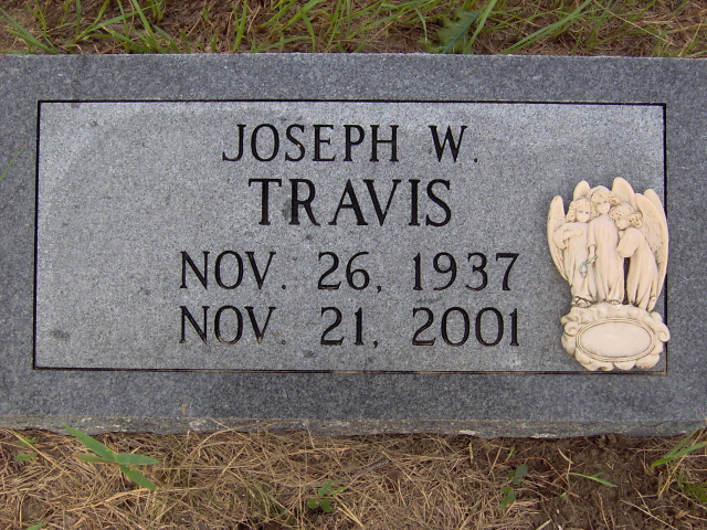 Headstone for Travis, Joseph W.